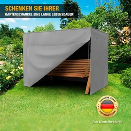 Kronenburg Handel Hollywoodschaukel Abdeckung 150 x 210 x 150 cm Grau
