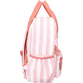 KidzRoom Stripe Frenzy Rucksack - Pink / White - One Size