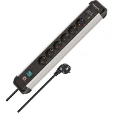 Brennenstuhl Steckdosenleiste Premium ALU Line 6fach schwarz *DE* (6 x, 3 m)