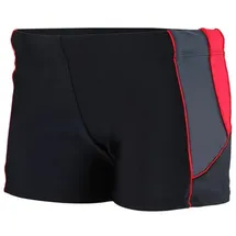 Aquarti Kurze Badehose Schwarz/Graphit/Rot 146