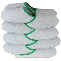 Pantoffelmann Handwerkerpantoffel Überpantoffel Arbeitsschuhe Überschuhe - 8 Paar Pantoffel (1 Paar) Filzpantoffeln, Gästepantoffel besonders leicht grün Filzsohle
