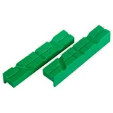 CCLIFE Schraubstock 2 tlg Schraubstock-Schutzbacken Breite 110mm / 150mm mit Magnet grün 150 cm