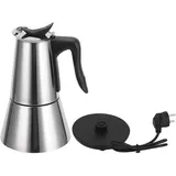 Yuecoom Espressomaschine Mokkakanne, Kaffeemaschine, elektrische Kaffeemaschine, Haushaltskaffeemaschine, Wasserkocher für Zuhause, EU-Stecker, 220 V,Espressokocher Elektrisch