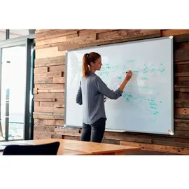 NOBO Whiteboard 60 x 45 cm Grau/Weiß