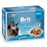 Brit Pouch Family Plate Fillet in gravy 85g x