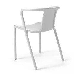 Oviala Business Design-Gartensessel aus weißem Kunststoff