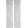 VISION S 5540, 2er-Set Schiebegardine ROM, halb-transparenter Stoff in Bambus-Optik, 2X 260x60 cm, Farbe:grau