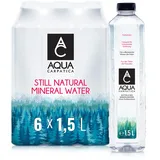 AQUA CARPATICA 1.5L x 6 Still Water Premium Natürliches Mineralwasser, Mit Natürlichen Elektrolyten, 100% Recycelbar, BPA Frei, Ohne Kohlensäure, Perfekt für die Zubereitung von Babynahrung