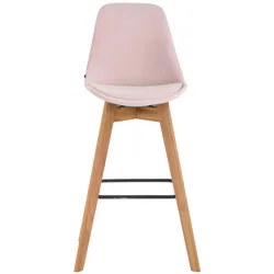 CLP Barhocker Metz Samt pink/natura