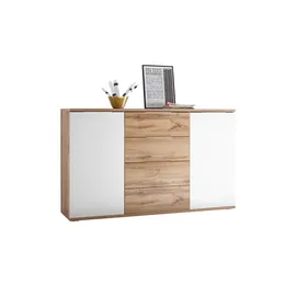 SchlafKONTOR Kombikommode Capri 150 x 90 x 38 cm Weiß