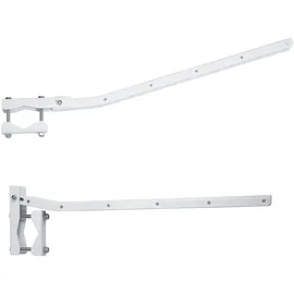 Sauvic Wäscheständer für Geländer 89415, klappbar, 63 cm, weiß
