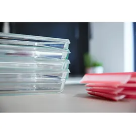 Emsa Clip&Close Frischhaltedose rot 0,8 l