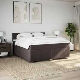 vidaXL Boxspringbett 180 x 200 cm Dunkelbraun