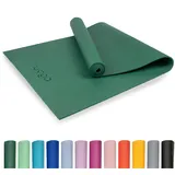 Myga Einsteiger-Yogamatte | Rutschfest & Leicht zu tragen – 4 mm Dicke | Ideal für Yoga, Pilates, Meditation & Fitnessübungen | 173 cm x 61 cm x 4mm | Grün