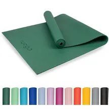 Myga Einsteiger-Yogamatte | Rutschfest & Leicht zu tragen – 4 mm Dicke | Ideal für Yoga, Pilates, Meditation & Fitnessübungen | 173 cm x 61 cm x 4mm | Grün