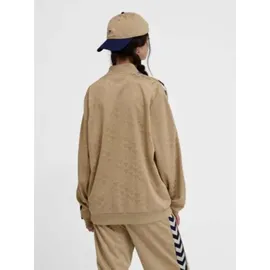 hummel Archive Regular Poly Jacket AOP Jacke Trainingsjacke Sportjacke beige/gold/blau 227580-8173, Größe:S - Beige - S