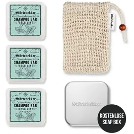 Störtebekker Shaving Accessories Störtebekker Festes Shampoo Fresh Mint 3 x 100 g