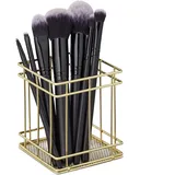 Relaxdays Stiftehalter Metall 10 x 9 x 9 cm Gold 10 St.