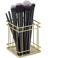 Relaxdays Stiftehalter Metall 10 x 9 x 9 cm Gold 10 St.