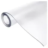 COFI 1453 Tischfolie 1.7mm Tischdecke 100 cm 90 cm Schutzfolie Tischschutz Tischmatte PVC transparent klar abwaschbar