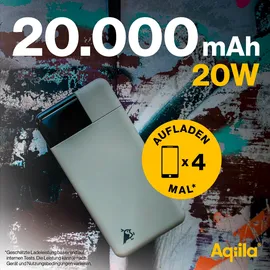 aqiila Powerbird Powerbank 20000 mAh moosgrün