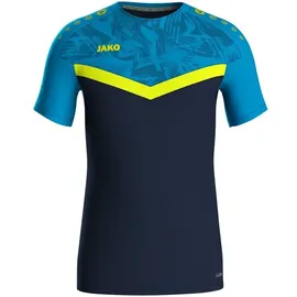 Jako T-Shirt Iconic marine/JAKO blau/neongelb 128