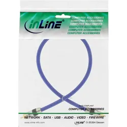 INLINE Cinch Kabel Video & digital Audio, St/St, 0,5m vergoldete Stecker