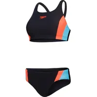 Speedo Bikini "Eco Colourblock" in Schwarz / 40