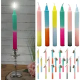 Cepewa Stabkerze Colorful 24 St. 2x19 cm bunt