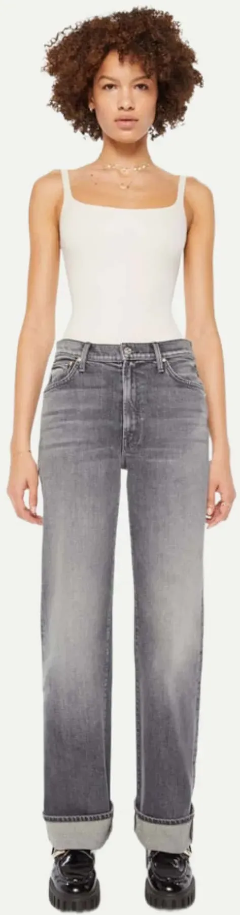 Wide-Leg Jeans The Dodger Skimp Cuff Grau 27