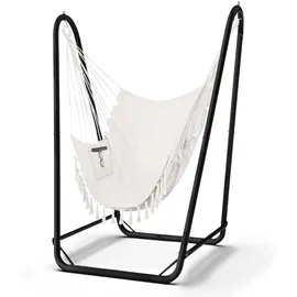 G TALECO GEAR Hängesessel mit Gestell Schwarz