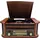 Cyberlux Nostalgie Holz Plattenspieler Retro Kompaktanlage CD/MP3 USB