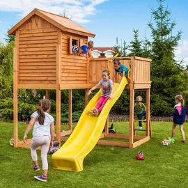 fungoo Spielturm Maxi Set Play Box 1,45 m Teak