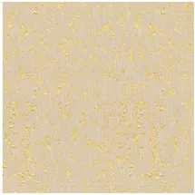 Profhome Barock Tapete Ornament 0,53 m x 10 m 5,33 m2 Beige/Gold 306602-GU