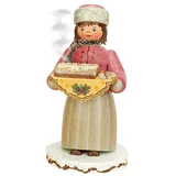 Hubrig Volkskunst GmbH Räuchermann Stollenmädchen 20 cm mehrfarbig