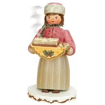 Hubrig Volkskunst GmbH Räuchermann Stollenmädchen 20 cm mehrfarbig