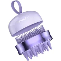 shinlea Kopfhaut Massagebürste - Shampoo Bürste für Tiefenreinigung, Silikon Doppelseitiger Haarmassagebürsten für Peeling Reduziert Schuppen, für Nasses & Trockenes Haar, 2 in 1
