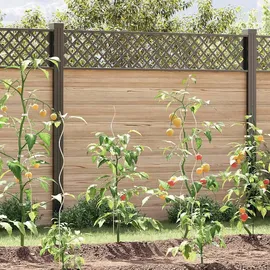 vidaXL Tomaten-Spiralstäbe 20 Stk. 110 cm Verzinkter Stahl