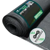 VOUNOT Zaunblende 1,8 x 20 m Anthrazit Polyethylen