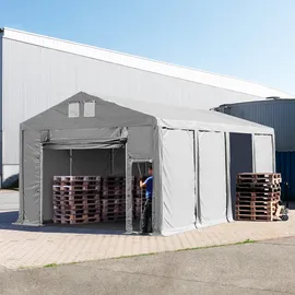 TOOLPORT Lagerzelt 6 x 8 m Grau
