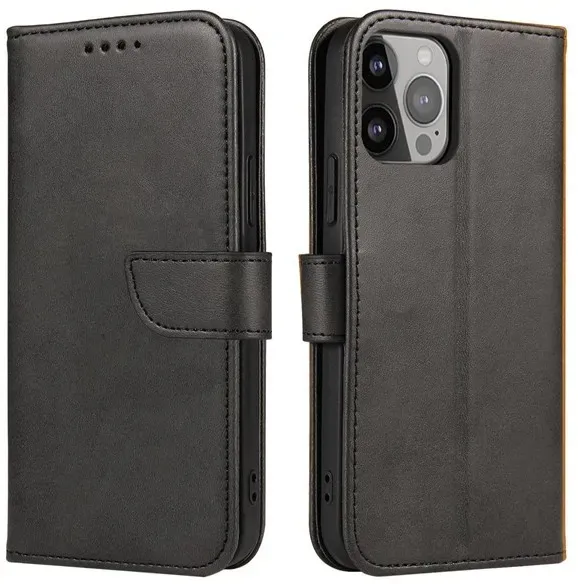 Magnet Case Cover for TCL 305 Flip Cover Wallet Stand Black