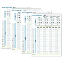 PICTALOO Wertungsblatt Block DIN A5, gut lesbar und übersichtlich gestaltet, moderner Ersatzblock mit Phasen, großer Spielblock für Würfel und Kartenspiele, für Senioren und Kinder geeignet, Familienspiel (4x)