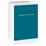 wiho Küchen Spülenschrank Flexi2 Breite 50 cm blau