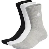 adidas Cushioned Crew Socken 3er Pack Medium Grey Heather / White / Black 28-30