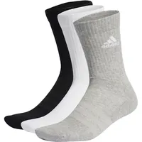 adidas Cushioned Crew Socken 3er Pack Medium Grey Heather / White / Black 28-30