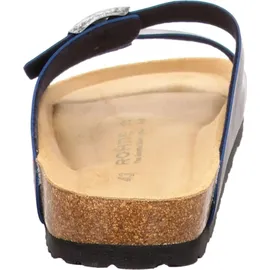 ROHDE Pantolette ergonomisch Lederfußbett Zwei Riemen Schnalle Grado 5920, Größe:42 EU,