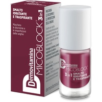 Dermovitamina Micoblock 3in1 Nagellack Onychomykose – Bordeaux – Heilmittel für Nägel – Behandlung von Fußnägeln – 5 ml – 16 Farben Dermovitamina