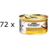 (EUR 7,35/kg) Gourmet Gold Raffiniertes Ragout mit Huhn Katzenfutter 72x 85 g