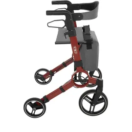 Antar Aluminium Rollator Antar faltbar mit Sitz rot