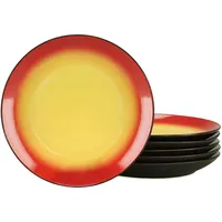 CreaTable Tellerset 6-tlg. Hot Red